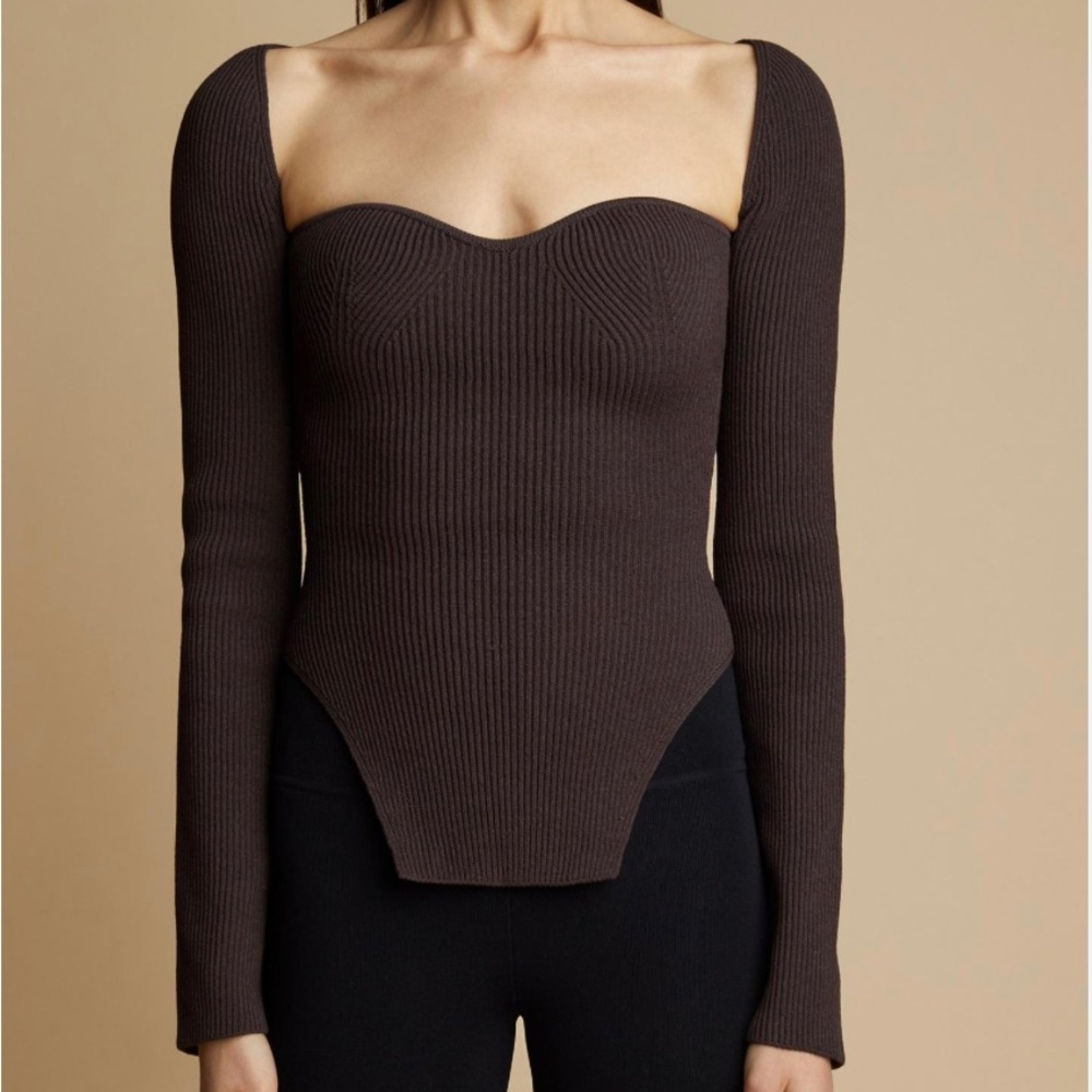 Khaite Maddy sweater Top in Brown - Small